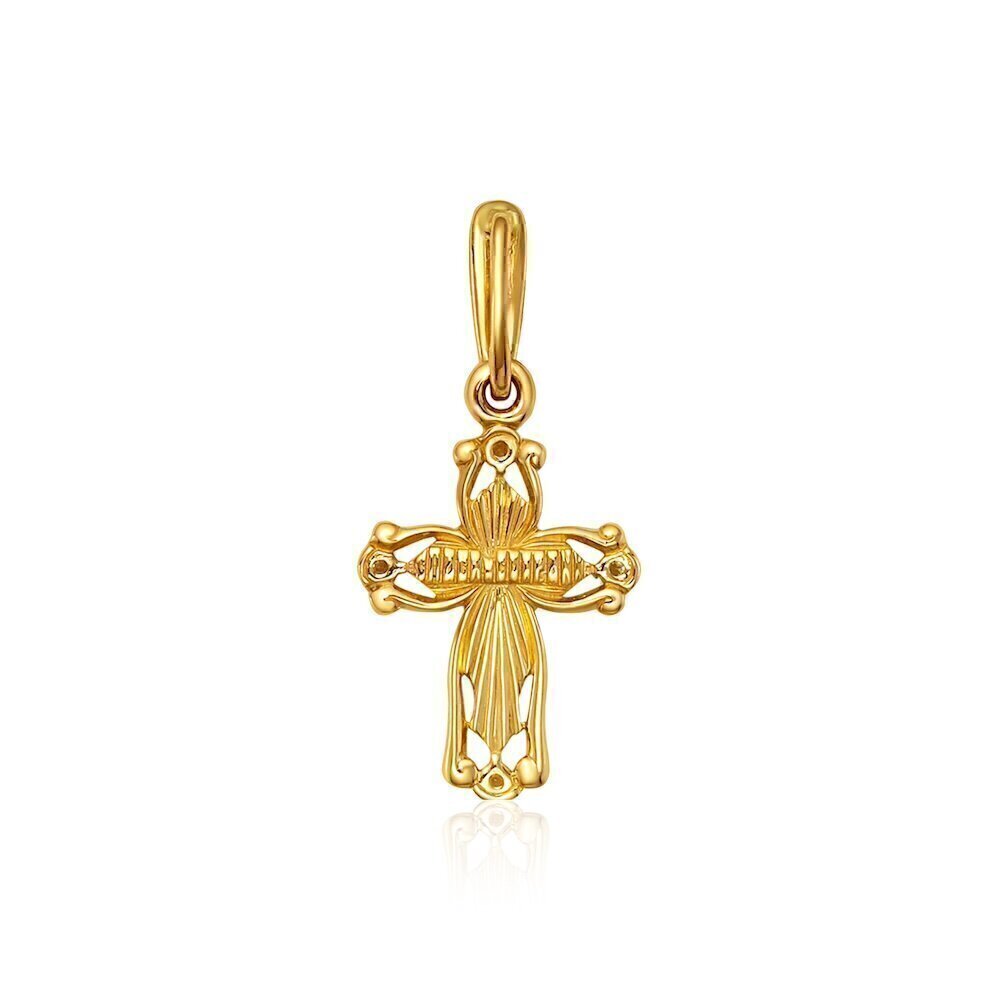 Купить Крест из желтого золота с бриллиантом (2002)